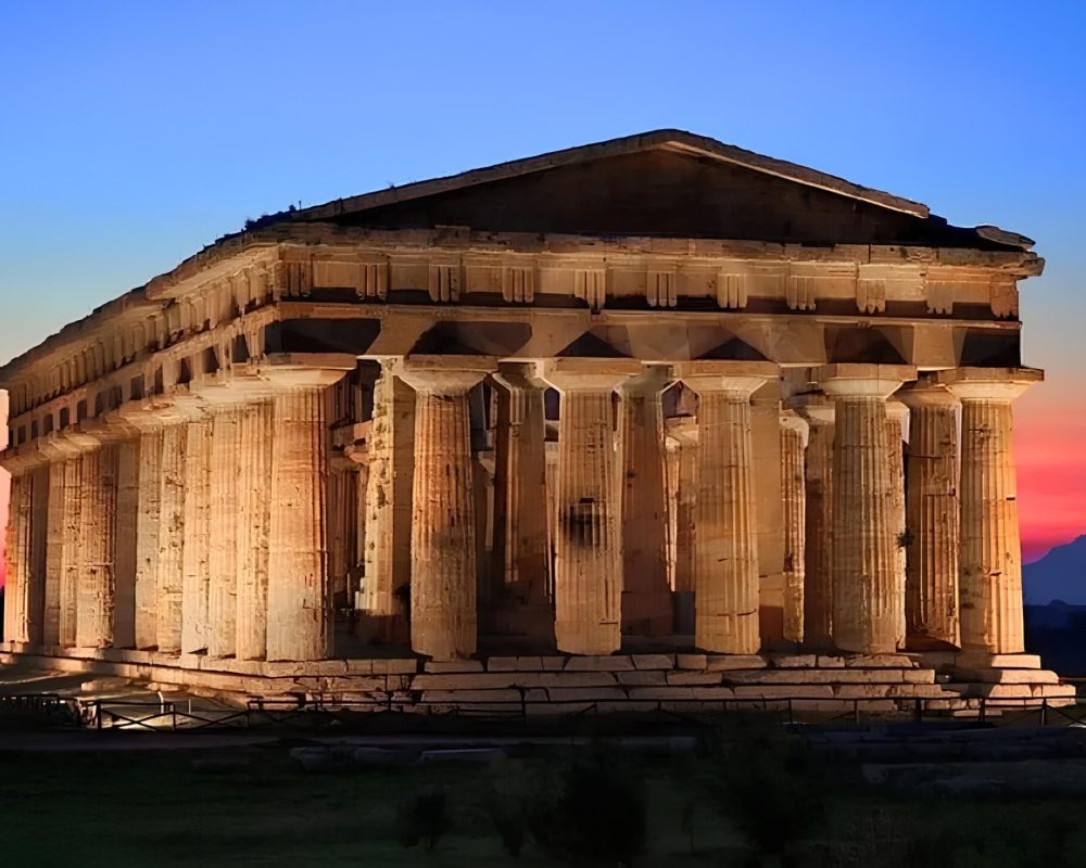 Paestum al atardecer